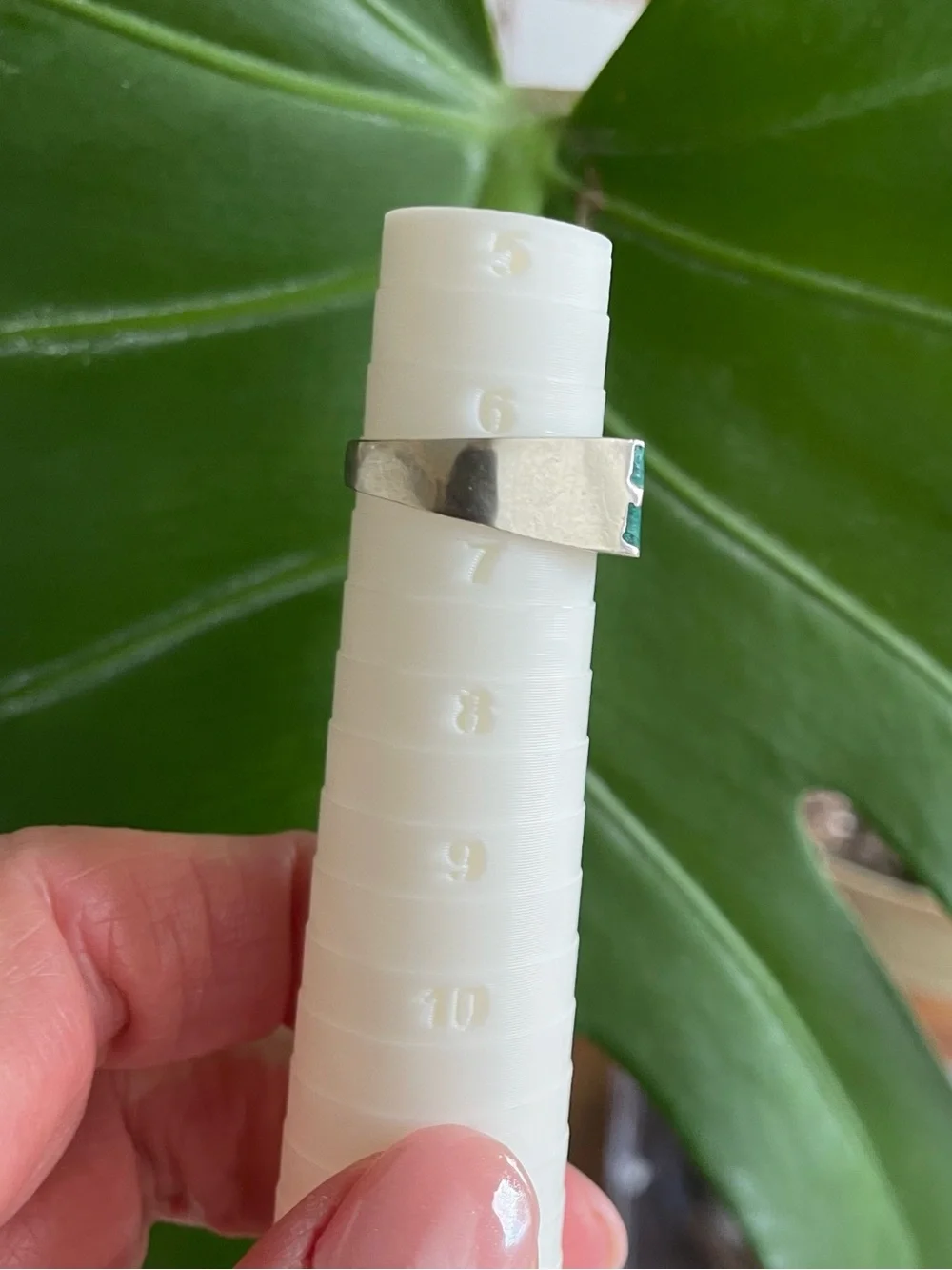 Turquoise Inlay Signet Ring in Sterling with Mexico and Maker Hallmarks, 6.5 - Picture 14 of 15